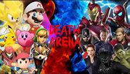 SUPER SMASH BROS vs AVENGERS! (Nintendo vs. MCU) - DEATH ARENA S4 EP1