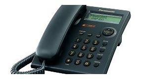 Teléfono Panasonic Alámbrico Id Negro Kxtsc11B - Home Sentry