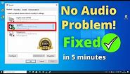 My Laptop Sound Not Working || How To Fix Windows 10 Laptop No Sound/ Not Working Problem?