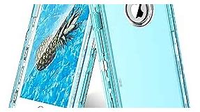 ORIbox Crystal Blue iPhone 7/8 Plus Case - Heavy Duty Shockproof TPU & Polycarbonate
