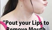Pout your Lips to Remove Mouth Wrinkles! #shorts