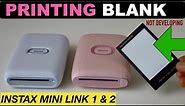 Instax Mini Link Printer Printing Blank Photos, Printing Problem, Not Developing Photos.