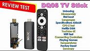 DQ06 TV Stick Android 12 Unboxing Review Test 4GBb 32Gb H618