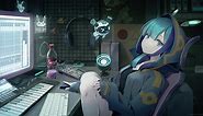 Anime Girl Gamer Live Wallpaper - MoeWalls