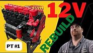 How To Rebuild A 5.9 Cummins 12v Diesel (PART 1) ---- tear down video