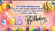 18th Birthday song, happy 18th birthday song | Happy Birthday wishes for 18th year | 18 birthday
