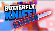 BUYING THE BUTTERFLY KNIFE IN ROBLOX ARSENAL