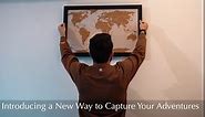 Push Pin Travel Map - Large 30" x 20" World Map Pin Board with Premium Push Pins Made from Cork Board - Gift Idea for Travelers, Partner, Young Adults, and Parents