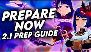 DO THIS NOW! | Genshin Impact Baal & Kujou Sara Patch 2.1 Guide | BAAL BANNER!