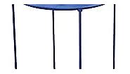 Nohle End Table for Living Room,Accent Table Round Tray Tables with Storage,Small Nightstand,Metal Side Table 18.5in. (Royal Blue)