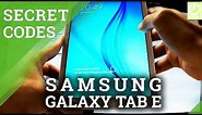 Secret Codes SAMSUNG T561 Galaxy Tab E - Hidden Features in Galaxy Tab