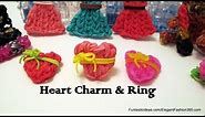 Rainbow Loom Heart Charm and Ring(Mother's Day) - How to - Emoji/Emoticon Series