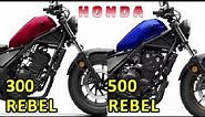 2023 Honda Rebel 300 vs Rebel 500 | Comparison Between 2023 Rebel 300 And Rebel 500 | @RajuSNair