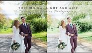 How to edit wedding photos with a light & airy style.