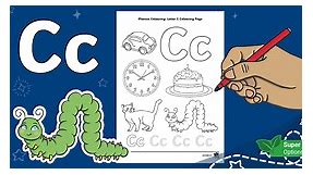 Phonics Colouring: Letter C Colouring Page