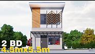 2 Storey Small House Design - 4.5x5.5 (50 SQM)
