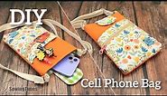 DIY Cell Phone Bag | How to make a Mobil Pouch Tutorial [sewingtimes]