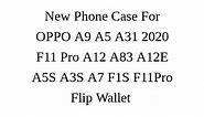 New Phone Case For OPPO A9 A5 A31 2020 F11 Pro A12 A83 A12E A5S A3S A7 F1S F11Pro Flip Wallet Leather Case Card Holder Cover Only ₱147.79! #viraltiktok #tiktokfindsph #tiktokbudolshop #leather #phonecase #leatherphonecase #oppo