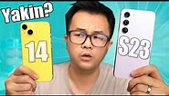 Tau Gini, Masih Mau Beli iPhone? iPhone 14 vs Samsung S23