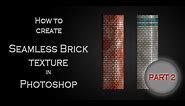 Tutorial: How to create seamless brick/tile texture in Adobe Photoshop (part 2)