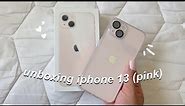 unboxing the iphone 13 in 2023 | (pink + 128 gb)