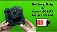 Battery Grip for Canon EOS R7 - Battery Life Test