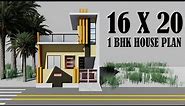 16 by 20 duplex house plan,16*20 house plan,16x20 new design