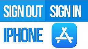 How to Sign Out/Sign In App Store - iPhone - Sign In with different Apple ID