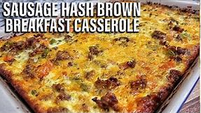 Sausage Hash Brown Breakfast Casserole