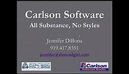 Carlson Software All Substance, No Styles!