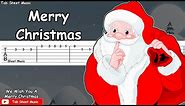 We Wish You a Merry Christmas - Guitar Tutorial | TAB