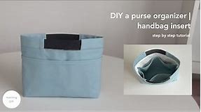 DIY purse organizer handbag insert | How to make insert bag