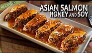 Asian-Inspired Soy Sauce, Honey, and Butter Salmon with a Sesame Seed Crust