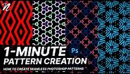 Photoshop Tutorial: 1-Minute Seamless Patterns by Qehzy