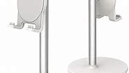 Phone Stand for Desk, Adjustable Cell Phone Holder for Desk, Compatible with 4"-12.9" Phones/Tablet/iPhone/iPad/Switch (White)