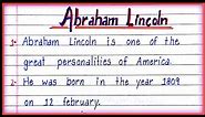 10 Lines on Abraham Lincoln in English| Essay on Abraham Lincoln|