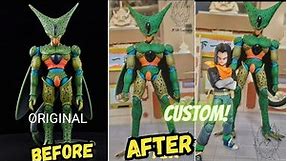 Cell Imperfect First Form Dragon Ball Z S.H.Figuarts Unboxing & CUSTOM
