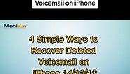How to retrieve deleted voicemail on iPhone 14/13/12/11/XS?#recoverdeleted #voicemail #iphone #howto #iphonetricks