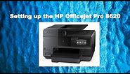 Setting up the HP Officejet Pro 8620