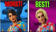 Ranking EVERY "Tie Dye" Skin in Fortnite from Worst to Best!