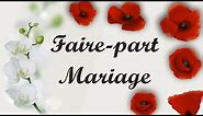 115 - Faire-part mariage personnalisable - invitation mariage en vidéo