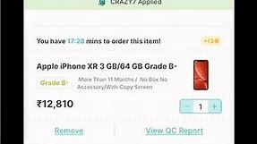Refurbished iPhone Xr ₹12000 Only Cashify Supersale Live Order #cashifysupersale #shortsvideo