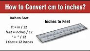 How to Convert Inches to Feet? Convert inch to foot - Unit Conversion
