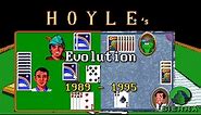 Evolution of Hoyle's Official Book Of Games (1989 - 1995) by Sierra On-Line - old card games board