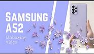 Samsung galaxy A52 unboxing ✨ awesome violet 💫💜