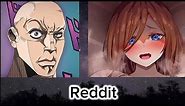Anime vs Reddit | The Rock Reaction Meme #2