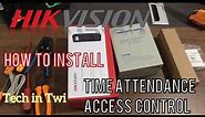 How to Install Hikvision DS-K1T804F- Fingerprint Access Control🛠 #hikvision #accesscontrolsystem