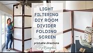 DIY Folding Screen Room Divider