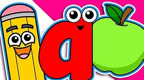 "Apple Starts with A" | Level 1 Lower Case "a" | Phonics Lesson, Kindergarten Learning Video
