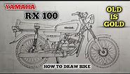 yamaha rx 100 drawing | RX 100